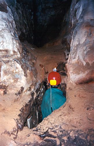 Stephan emerges from mini narrows[PSwart]